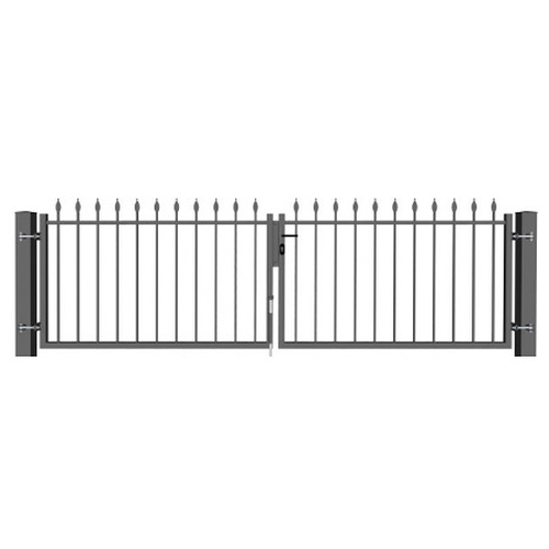 2 flg. Schmiedetor Berlin DB 703 eisenglimmer LW 3244